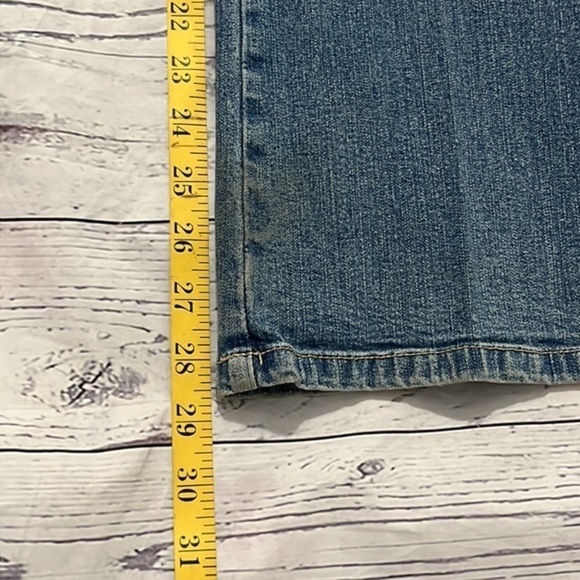 St Johns Bay secretly slender bootcut 14 short denim jeans pants slacks - Picture 7 of 10